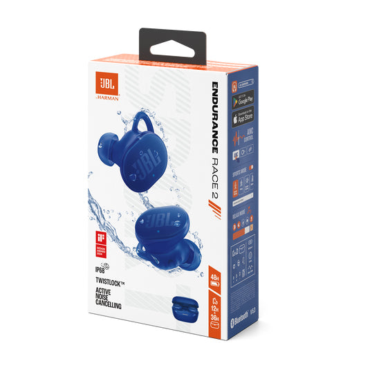 JBL Endurance - Race 2 - Headphones - NC - Blue Guatemala
