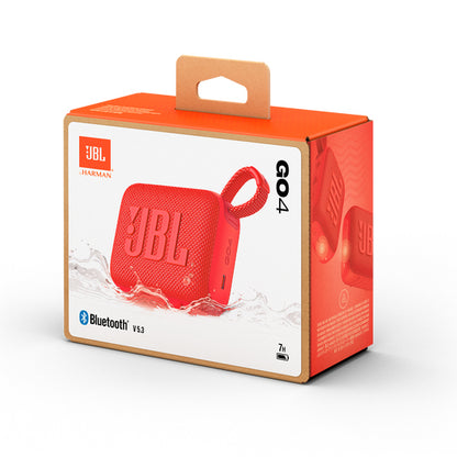 JBL Go 4 - Altavoz - para uso portátil - inalámbrico - Bluetooth - controlado por aplicación - 4.2 vatios - rojo Guatemala