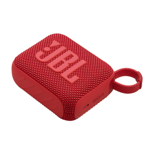 JBL Go 4 - Altavoz - para uso portátil - inalámbrico - Bluetooth - controlado por aplicación - 4.2 vatios - rojo Guatemala