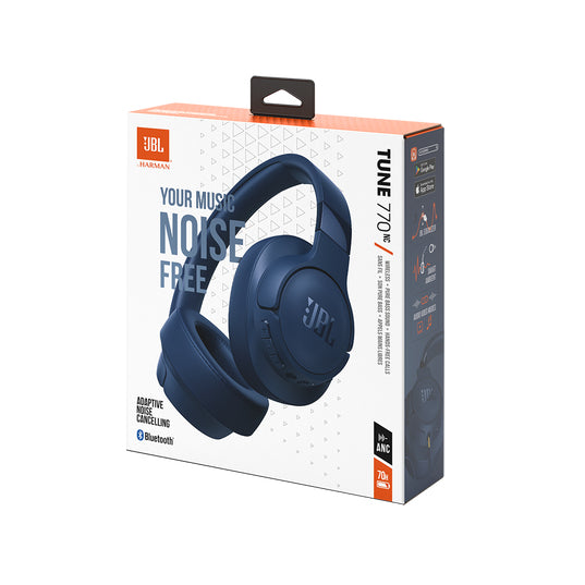 JBL TUNE 770NC - Auriculares con diadema con micro - tamaño completo - Bluetooth - inalámbrico cableado - cancelación de sonido activo - conector de 35 mm - azul Guatemala