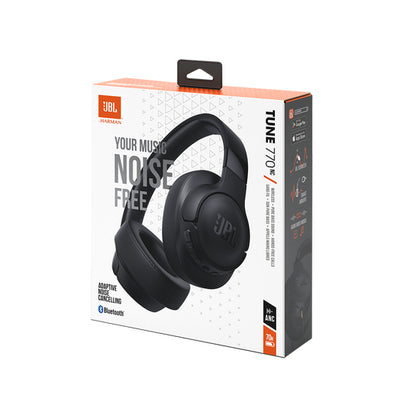 JBL TUNE 770NC - Headphones with mic - full size - Bluetooth - wireless, wired - active noise canceling - 3.5 mm jack - black Guatemala