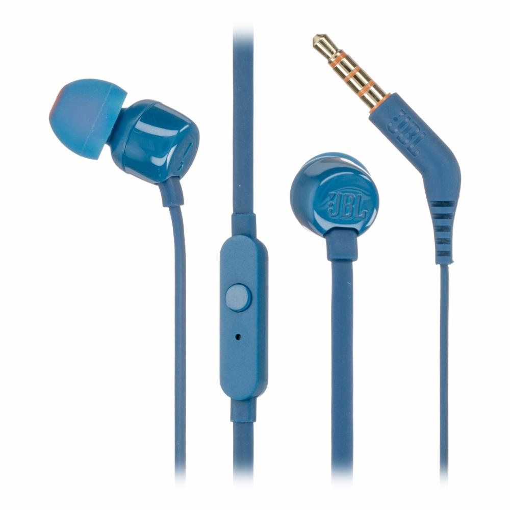 Audífonos JBL Tune 110 con Cable Azul - Guatemala