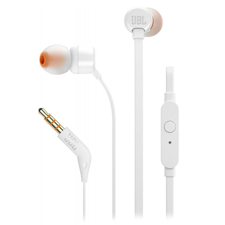 Audífonos JBL Tune 110 con Cable Blanco - Guatemala