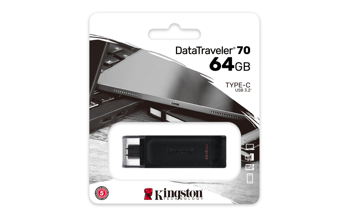Kingston DataTraveler 70 - Unidad flash USB - 64 GB - USB-C 3.2 Gen 1 Guatemala