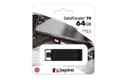 Kingston DataTraveler 70 - Unidad flash USB - 64 GB - USB-C 3.2 Gen 1 Guatemala