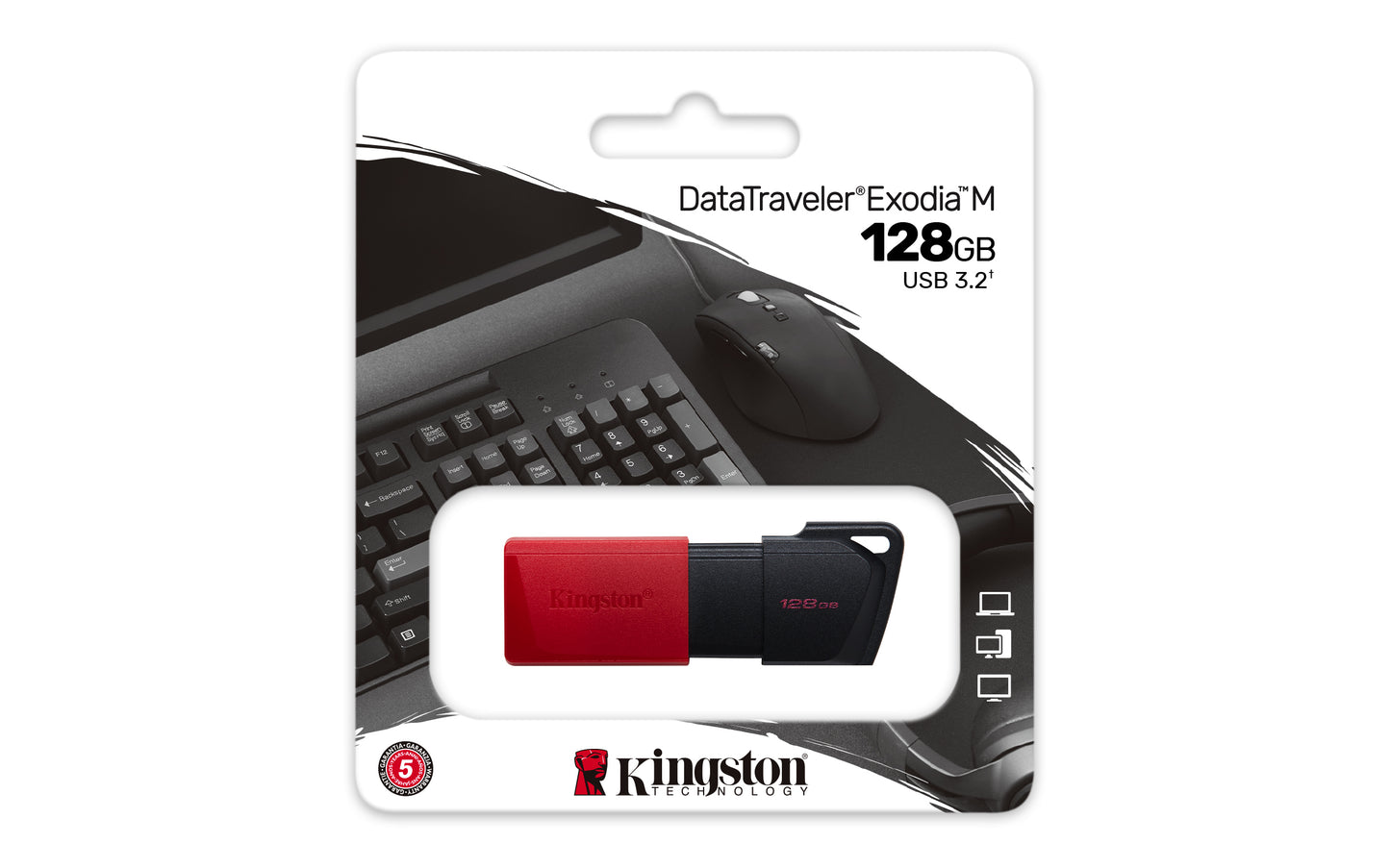 Kingston DataTraveler Exodia M - Unidad flash USB - 128 GB - USB 3.2 Gen 1 Guatemala