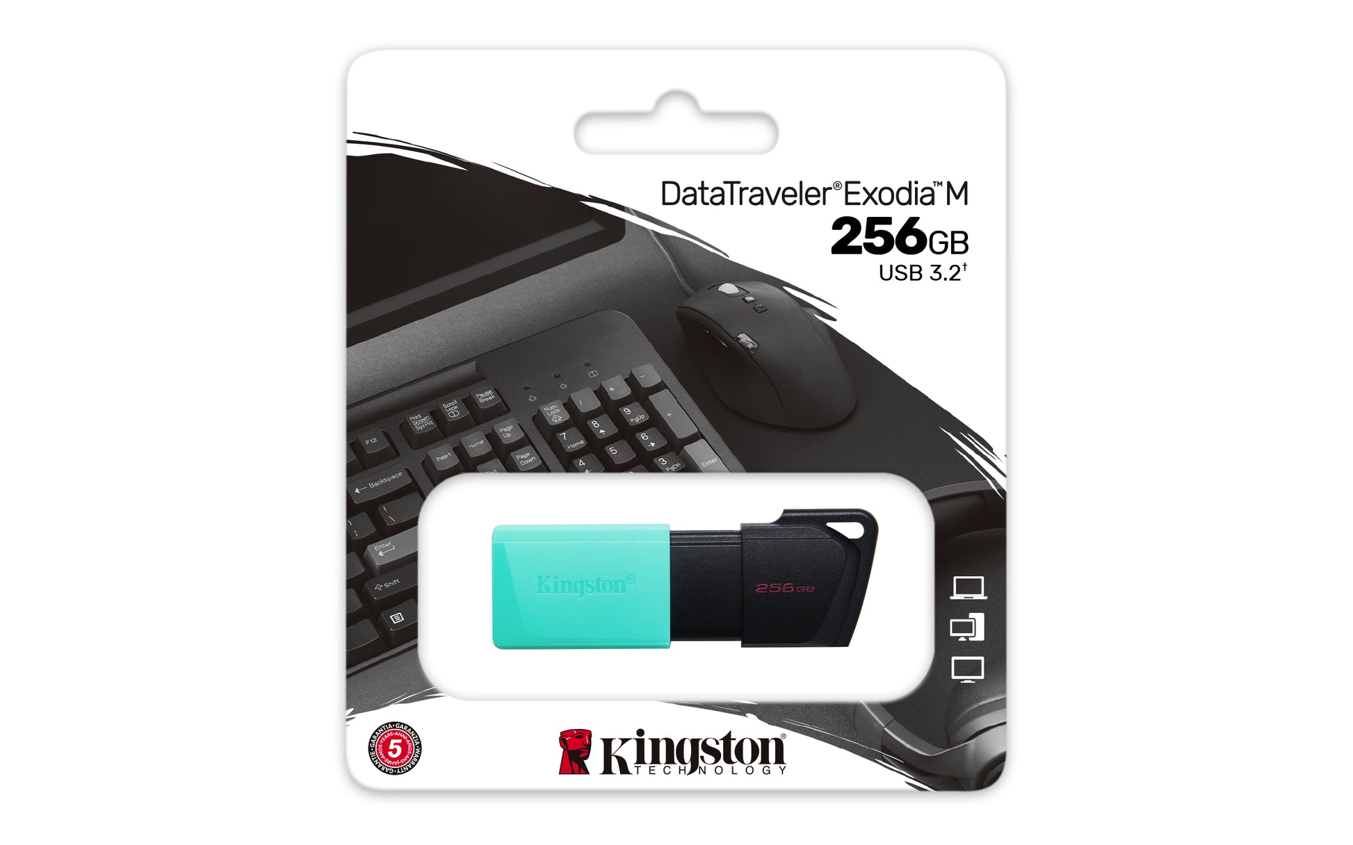 Kingston DataTraveler Exodia M - Unidad flash USB - 256 GB - USB 3.2 Gen 1 Guatemala