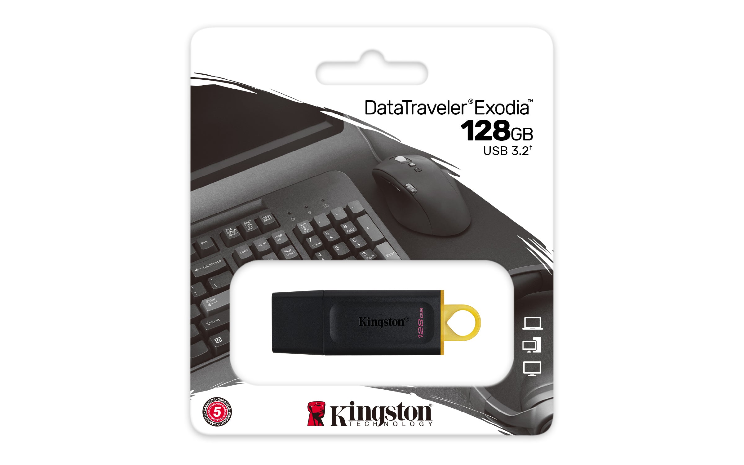 Kingston DataTraveler Exodia - Unidad flash USB - 128 GB - USB 3.2 Gen 1 Guatemala