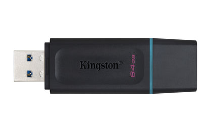 Kingston DataTraveler Exodia - Unidad flash USB - 64 GB - USB 3.2 Gen 1 - negro con turquesa Guatemala