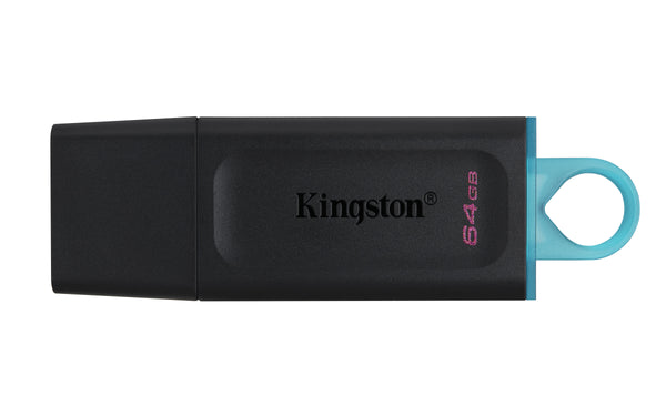 Kingston DataTraveler Exodia - Unidad flash USB - 64 GB - USB 3.2 Gen 1 - negro con turquesa Guatemala