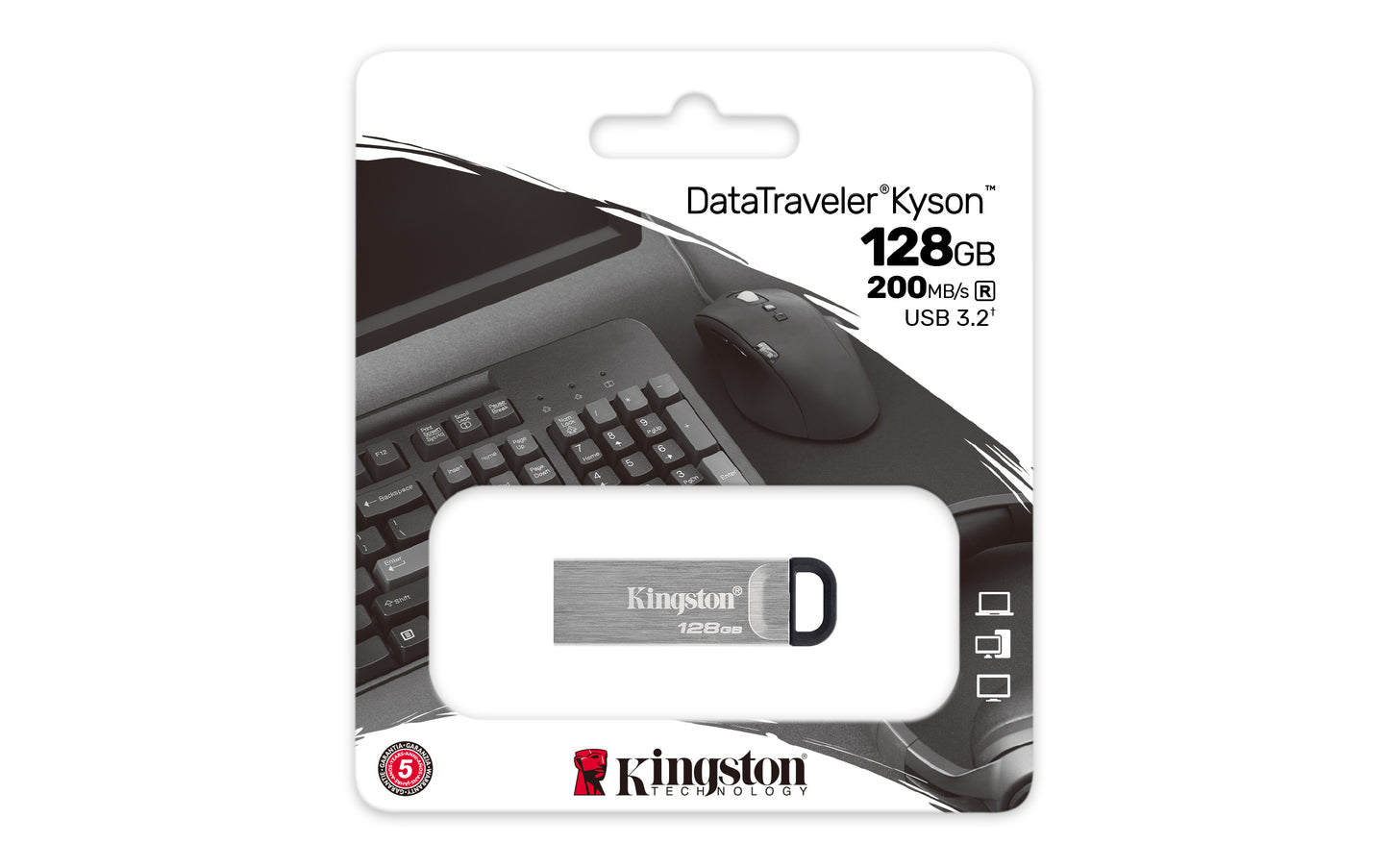 Kingston DataTraveler Kyson - Unidad flash USB - 128 GB - USB 3.2 Gen 1 Guatemala