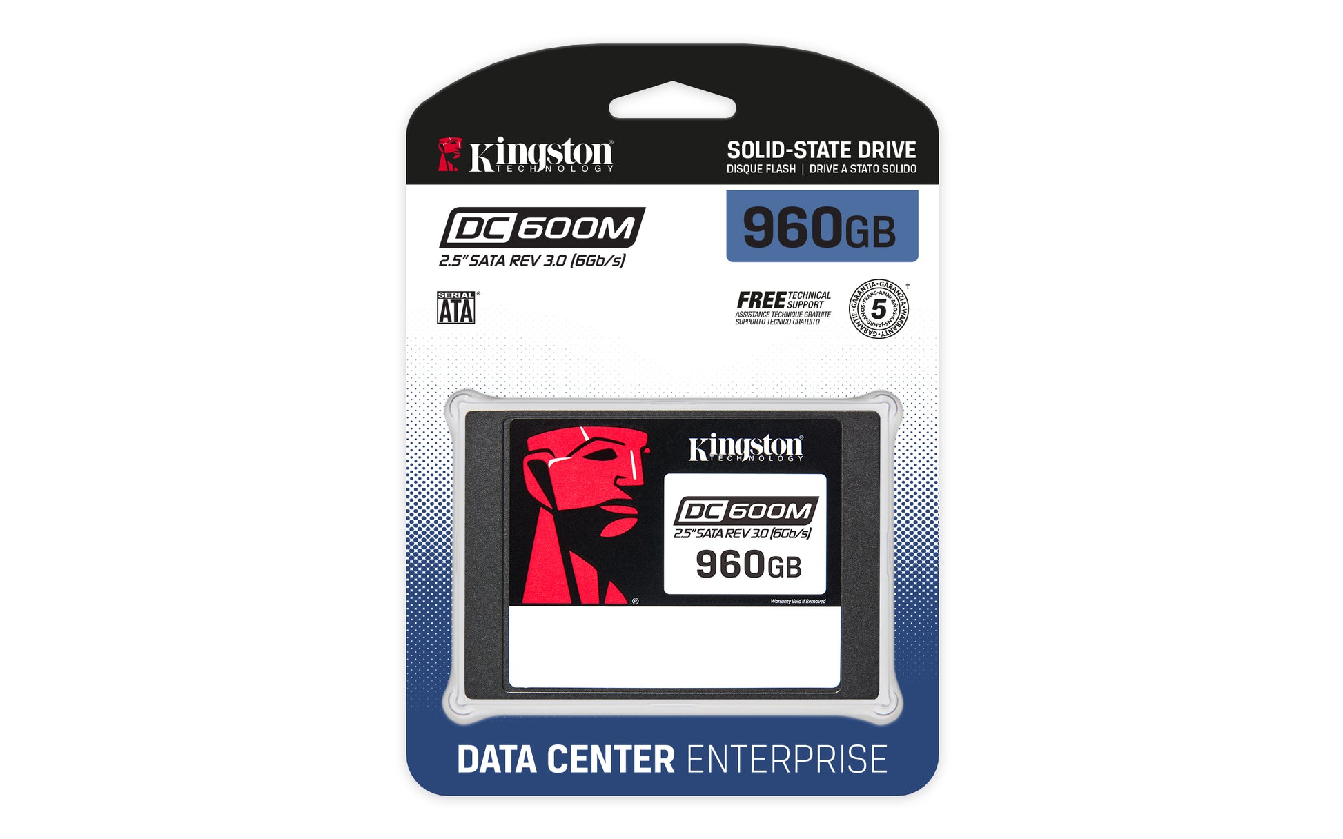 Kingston DC600M - SSD - Mixed Use - 960 GB - interno - 2.5" - SATA 6Gb/s Guatemala