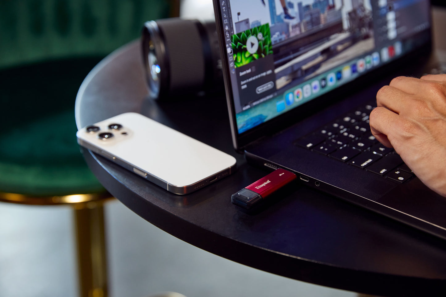 Kingston - External hard drive - 2TB Dual USB-A/C Portable SSD, Guatemala