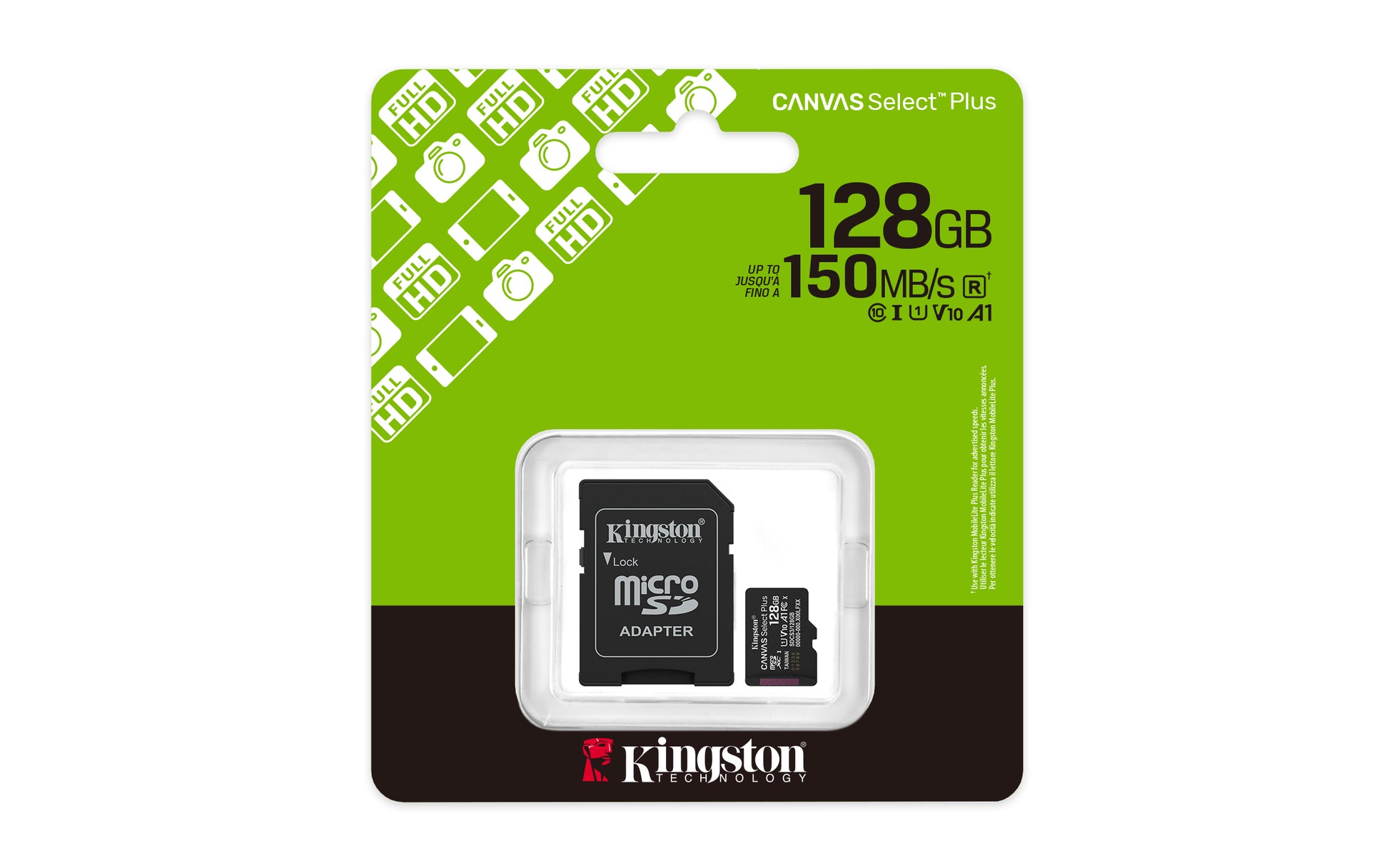 Kingston - Flash memory card - microSDHC - 128GB microSDXC Canvas Select Guatemala