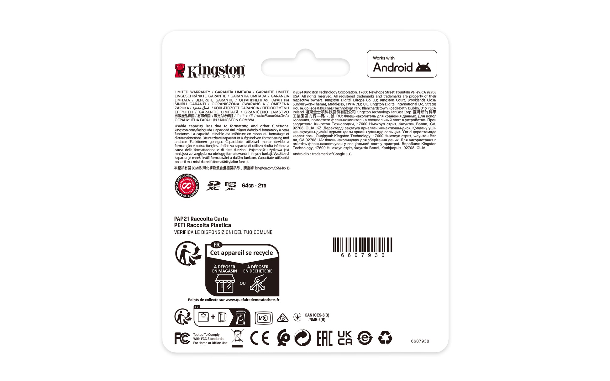 Kingston - Flash memory card - microSDHC - 512GB microSDXC Canvas Select Guatemala
