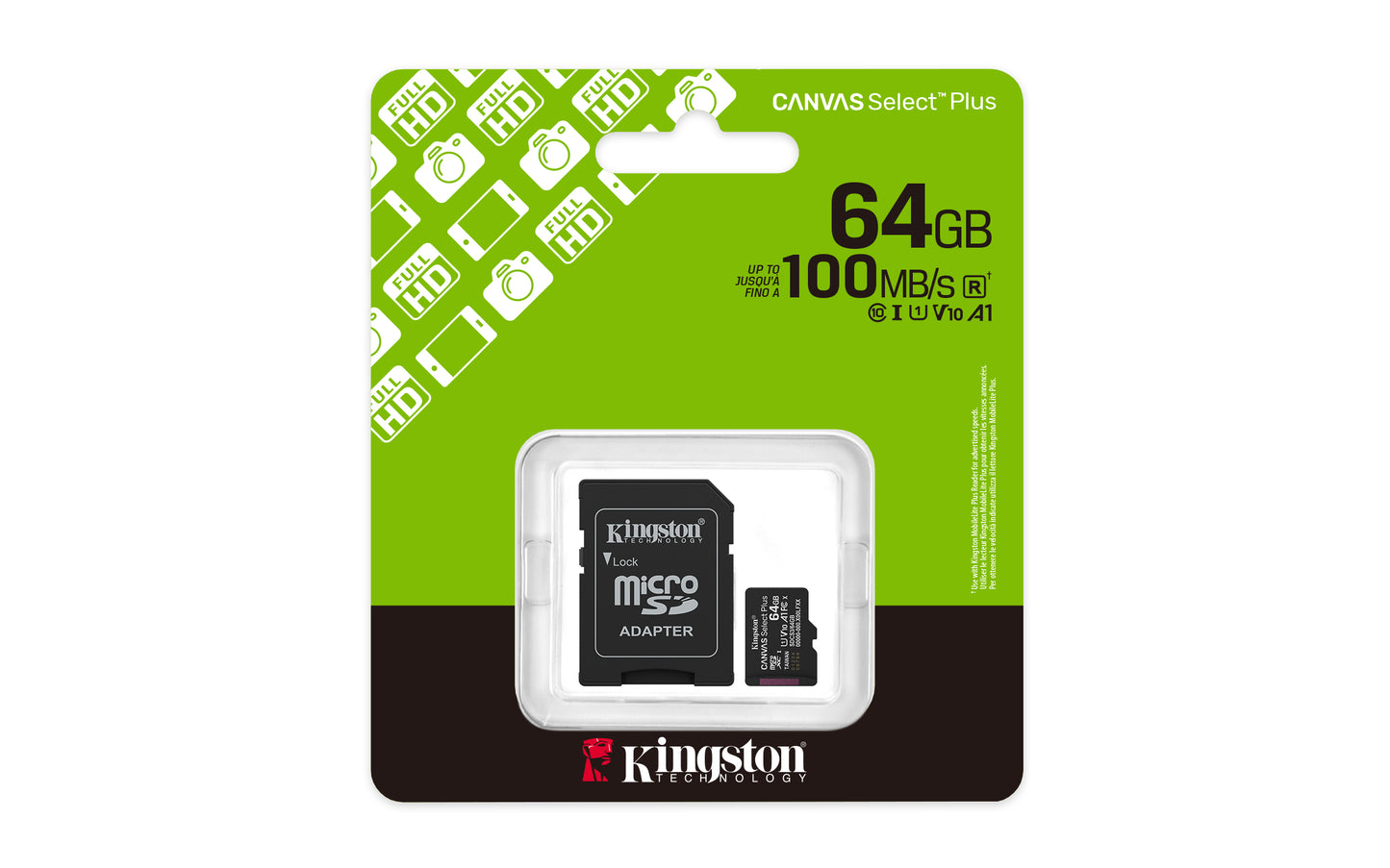 Kingston - Flash memory card - microSDHC - 64GB microSDXC Canvas Select P Guatemala