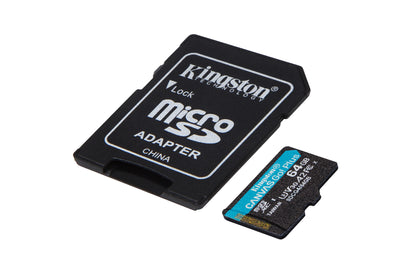 Kingston - Flash memory card - SDHC Memory Card - 64GB microSDXC Canvas Go Plus Guatemala