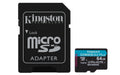 Kingston - Flash memory card - SDHC Memory Card - 64GB microSDXC Canvas Go Plus Guatemala
