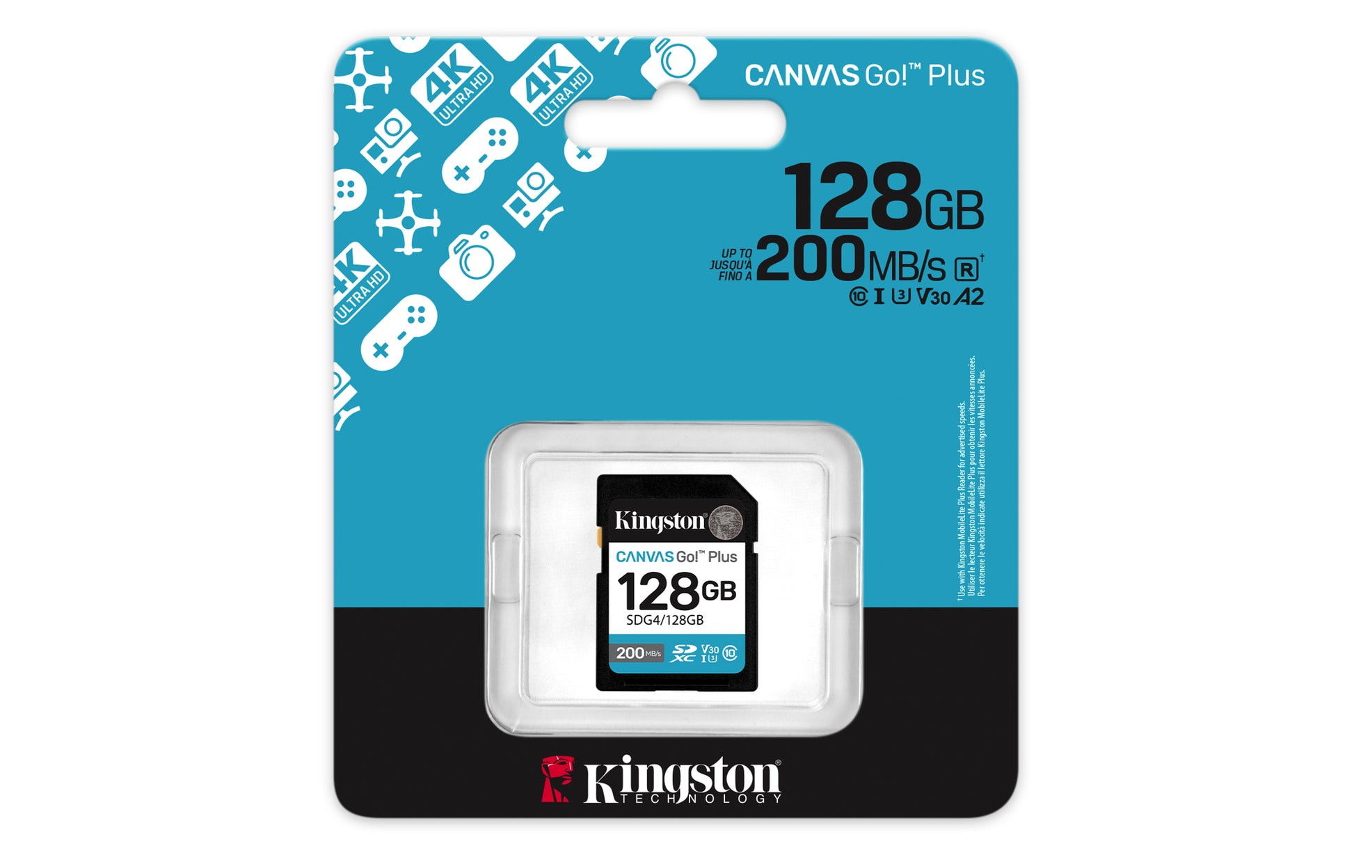 Kingston - Flash memory card - SDXC Canvas - 128GB SDXC Canvas Go Plus Gen4 Guatemala