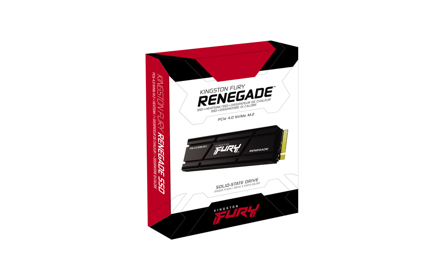 Kingston FURY Renegade - SSD - 1 TB - interno - M.2 2280 - PCIe 4.0 x4 (NVMe) - difusor de calor integrado Guatemala