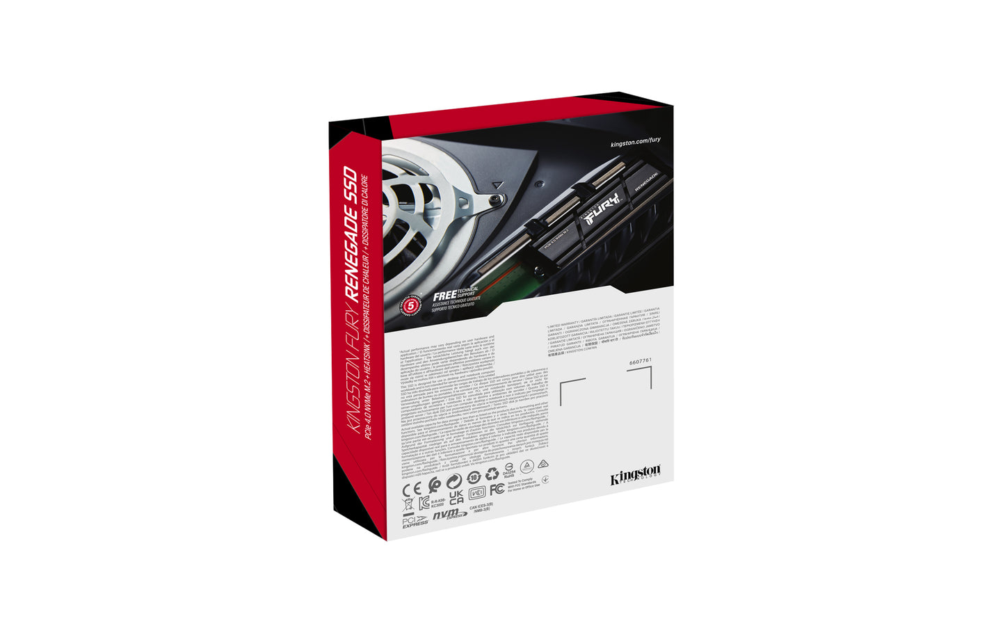 Kingston FURY Renegade - SSD - 1 TB - interno - M.2 2280 - PCIe 4.0 x4 (NVMe) - difusor de calor integrado Guatemala