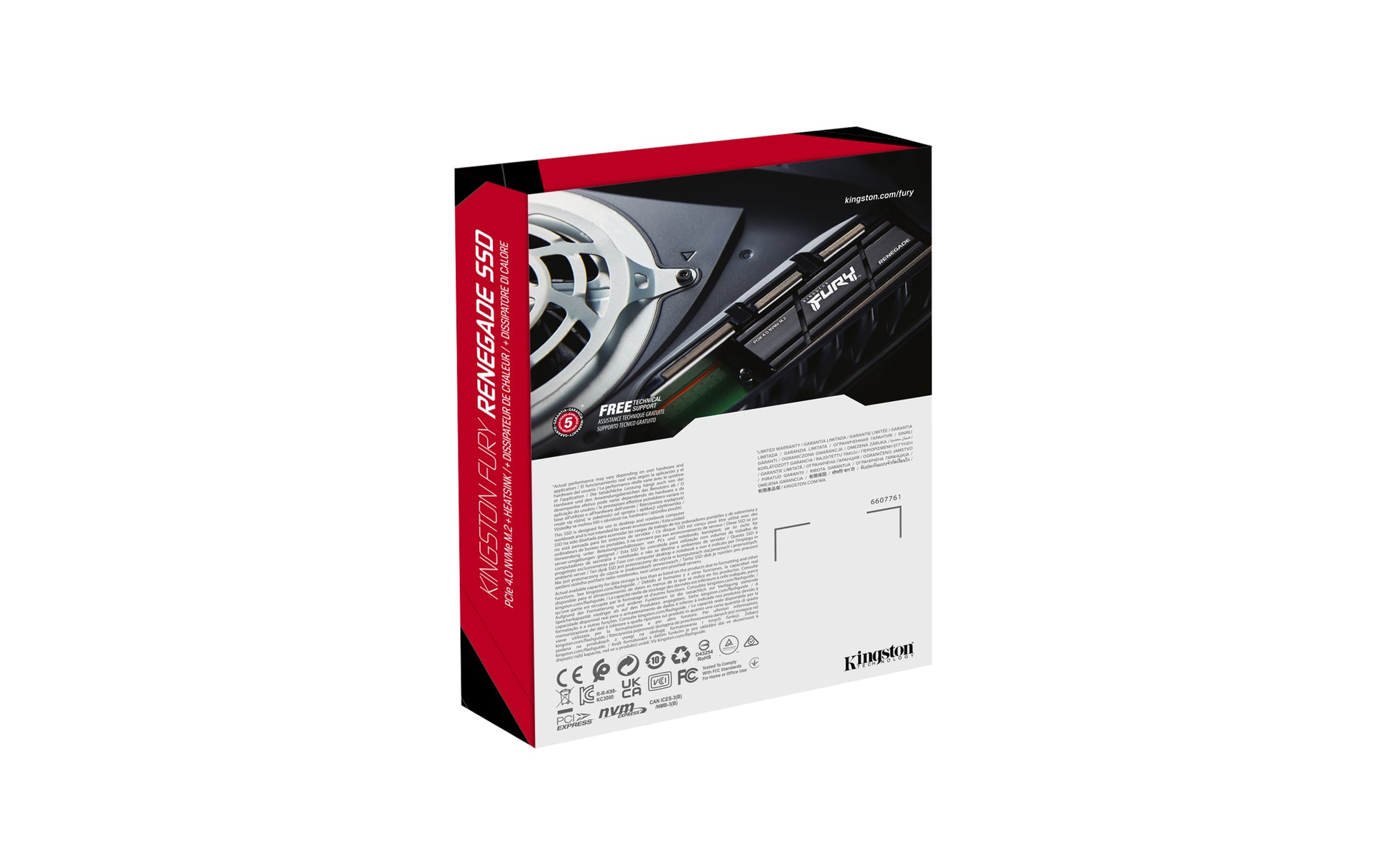 Kingston FURY Renegade - SSD - 1 TB - interno - M.2 2280 - PCIe 4.0 x4 (NVMe) - difusor de calor integrado Guatemala