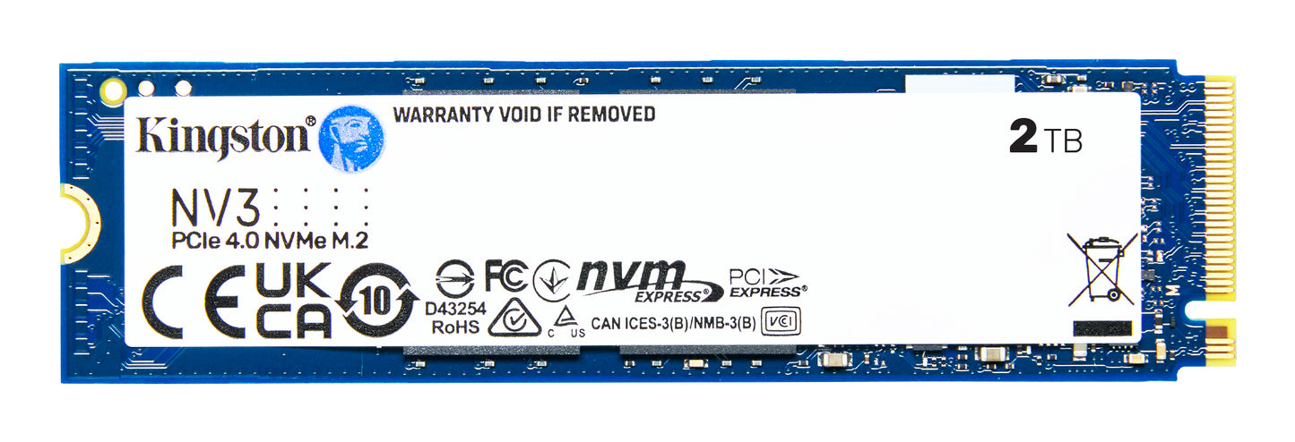 Kingston - Internal hard drive - 2 TB - Solid state drive - NV3 M.2 2280 NVMe Guatemala
