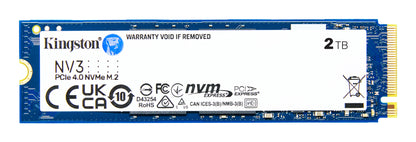 Kingston - Internal hard drive - 2 TB - Solid state drive - NV3 M.2 2280 NVMe Guatemala