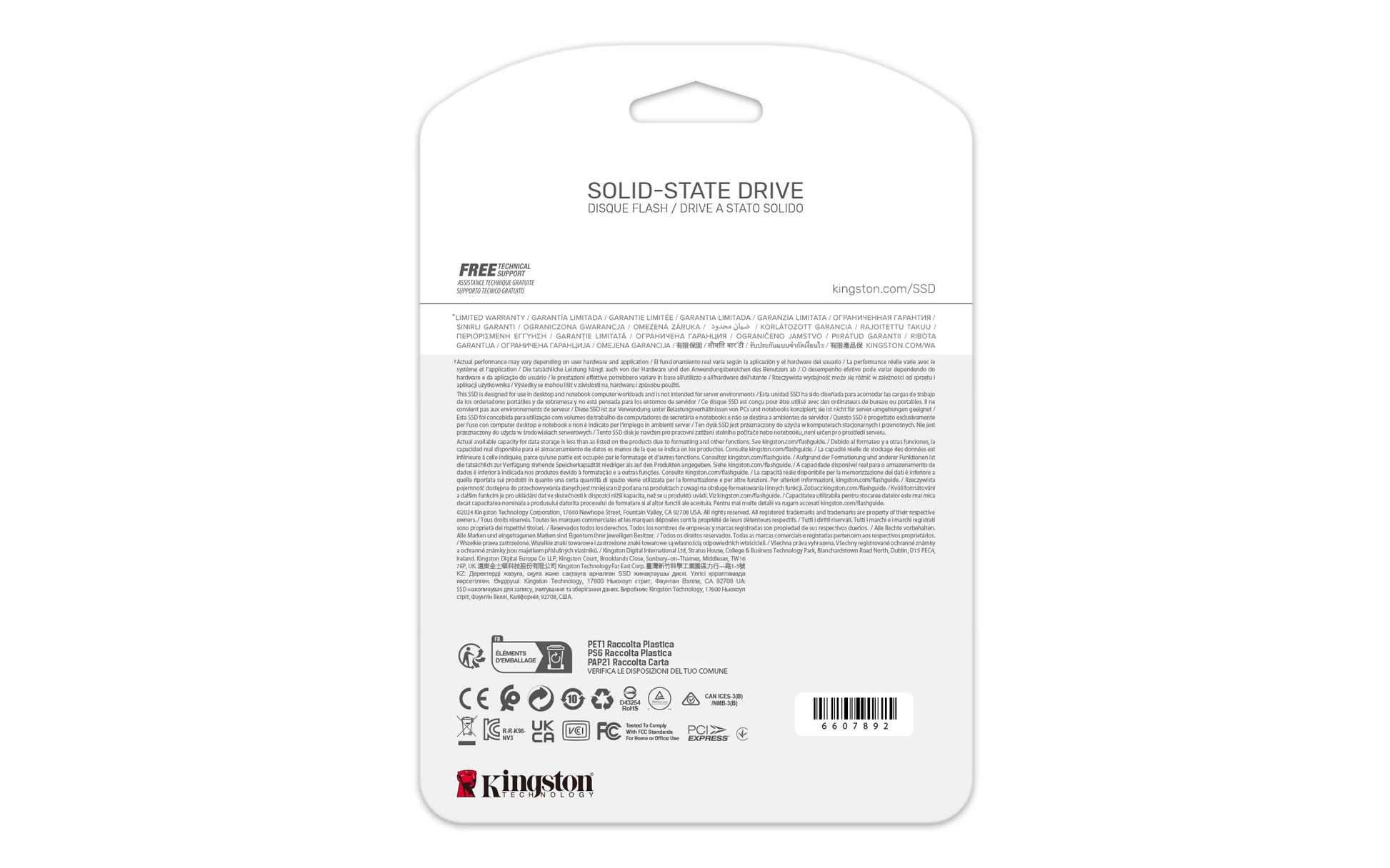 Kingston - Internal hard drive - 4 TB - Solid state drive - NV3 M.2 2280 NVMe Guatemala