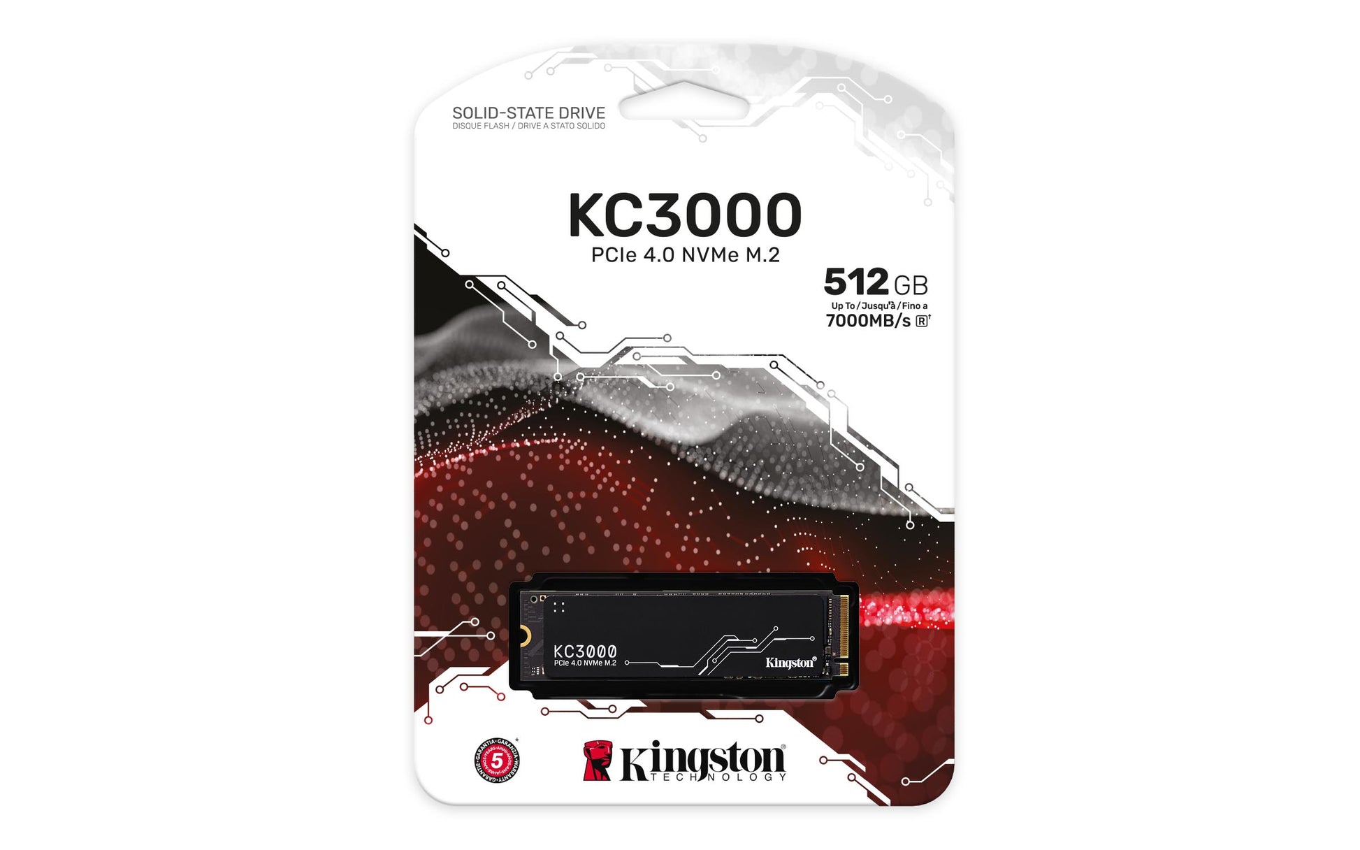 Kingston KC3000 - SSD - 512 GB - interno - M.2 2280 - PCIe 4.0 (NVMe) - para Intel Next Unit of Computing 12 Pro Kit - NUC12WSKi5 Guatemala