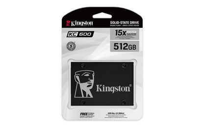 Kingston KC600 - SSD - cifrado - 512 GB - interno - 2.5\" - SATA 6Gb/s - AES de 256 bits - TCG Opal Encryption Self-Encrypting Drive (SED) Guatemala