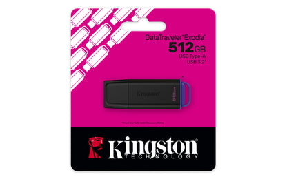 Kingston - USB flash drive - USB 3.1 Gen 1 - Exodia Negro /Morado Guatemala