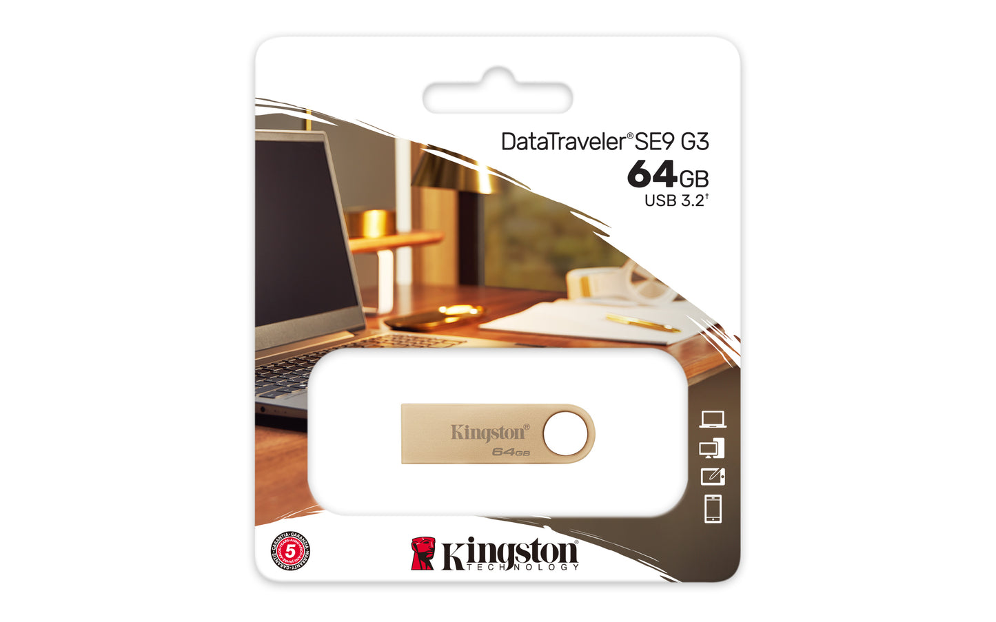 Kingston - USB flash drive - USB 3.2 Gen 1 - 220MB/s Metal Guatemala