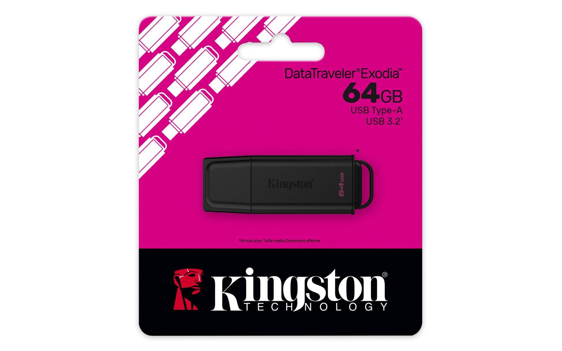 Kingston - USB flash drive - USB 3.2 Gen 1 - DataTraveler Exodia Black Guatemala