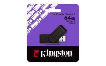 Kingston - USB flash drive - USB 3.2 Gen 1 - DataTraveler Exodia S Black Guatemala