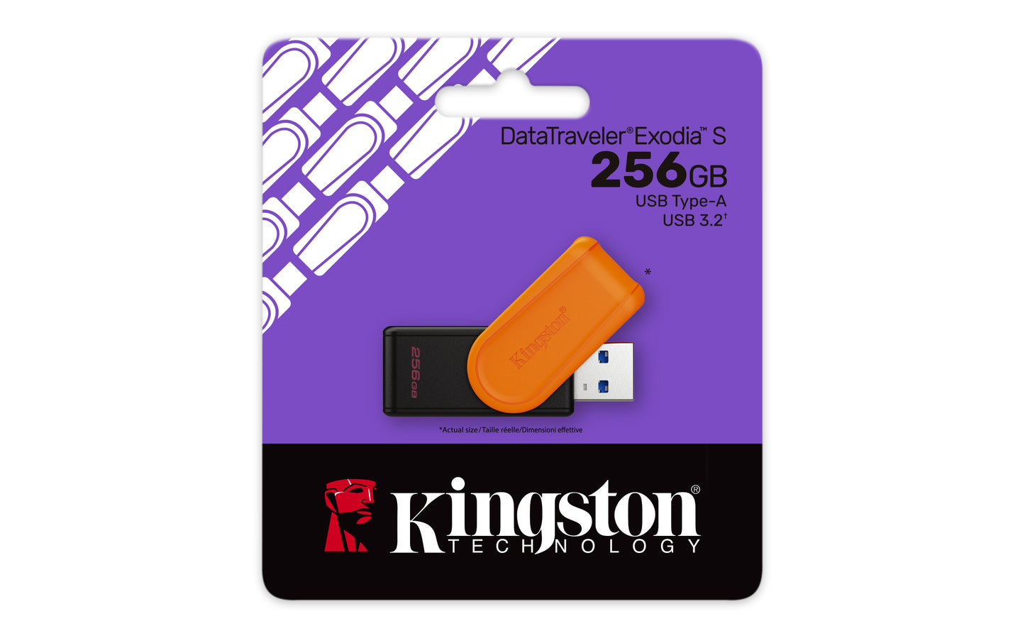 Kingston - USB flash drive - USB 3.2 Gen 1 - Exodia S Black Orange Guatemala