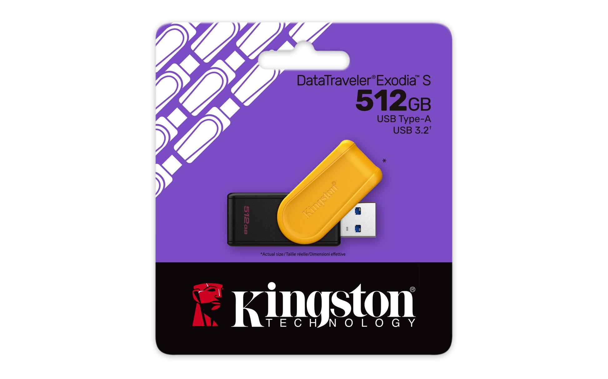 Kingston - USB flash drive - USB 3.2 Gen 1 - Exodia S Black Yellow Guatemala