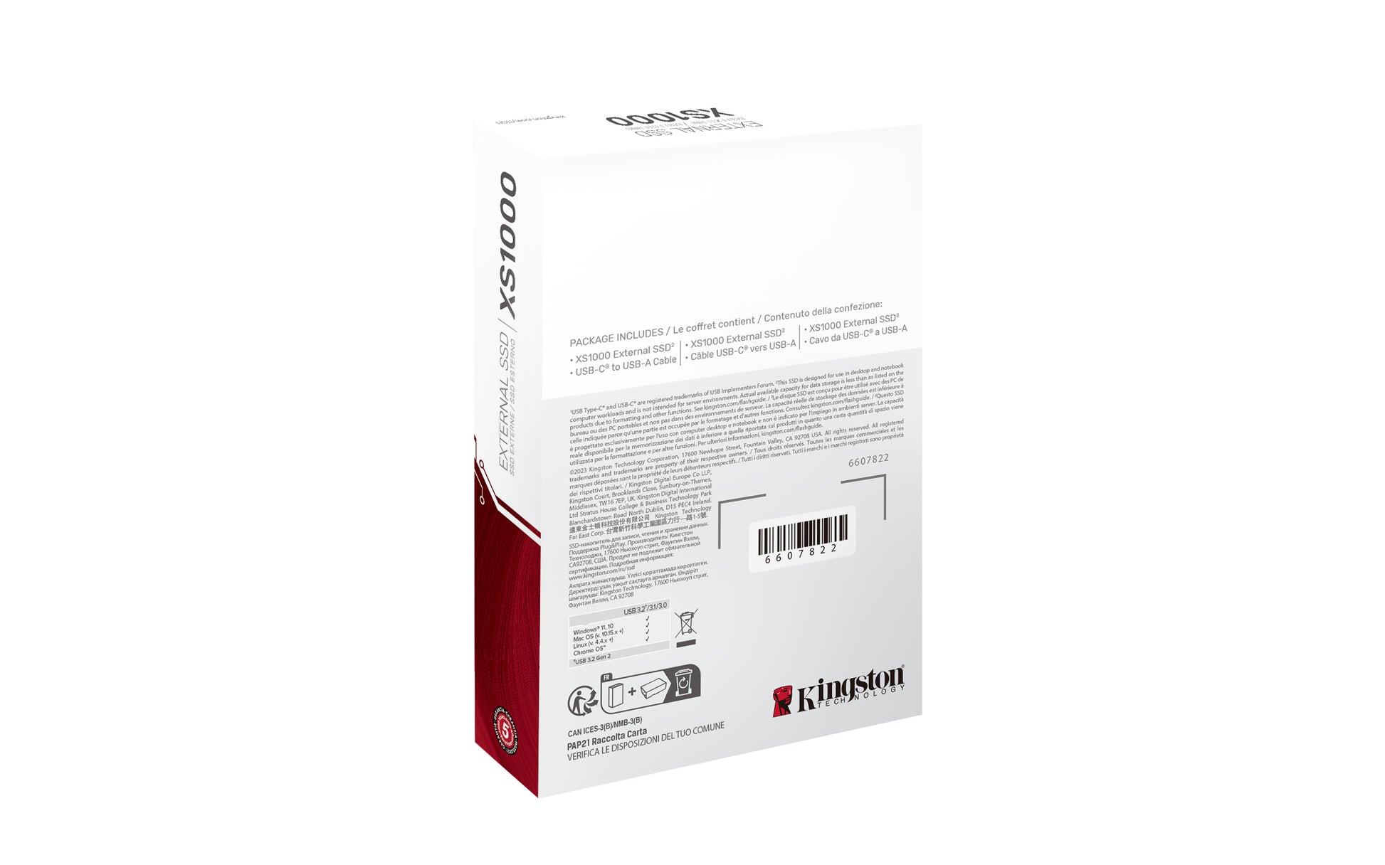 Kingston XS1000 - SSD - 2 TB - externo (portátil) - USB 3.2 Gen 2 (USB-C conector) Guatemala