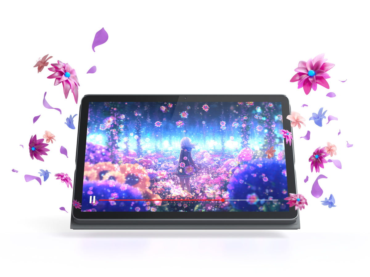 Lenovo Tab - 10.1" - WUXGA (1920x1200) - WIFI Android 14 or Later - MediaTek Helio G85 - 4GB Soldered LPDDR4x - 28GB eMMC 5.1 - Luna Grey + + Folio Case + Stereo Earbuds Guatemala