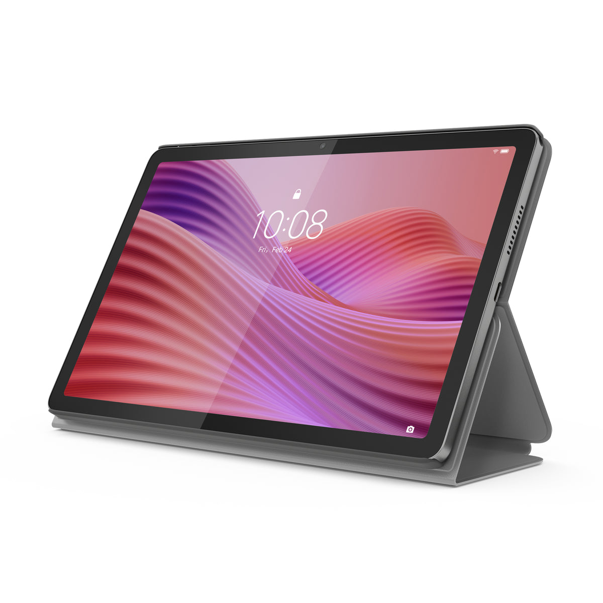 Lenovo Tab - 10.1" - WUXGA (1920x1200) - WIFI Android 14 or Later - MediaTek Helio G85 - 4GB Soldered LPDDR4x - 28GB eMMC 5.1 - Luna Grey + + Folio Case + Stereo Earbuds Guatemala