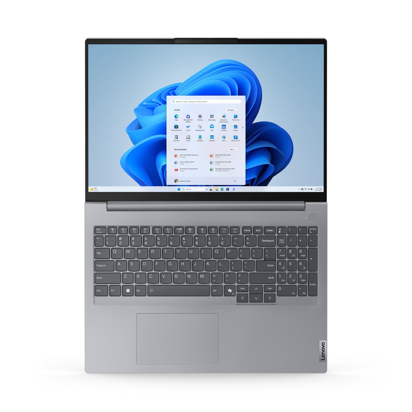 Lenovo ThinkBook 16 G7 - Notebook - 16" - AMD Ryzen 5 7535HS / 3.3 GHz - 16 GB - DDR5 SDRAM - 512 GB SSD - Integrated graphics - Windows 11 Pro - 1-year warranty Guatemala