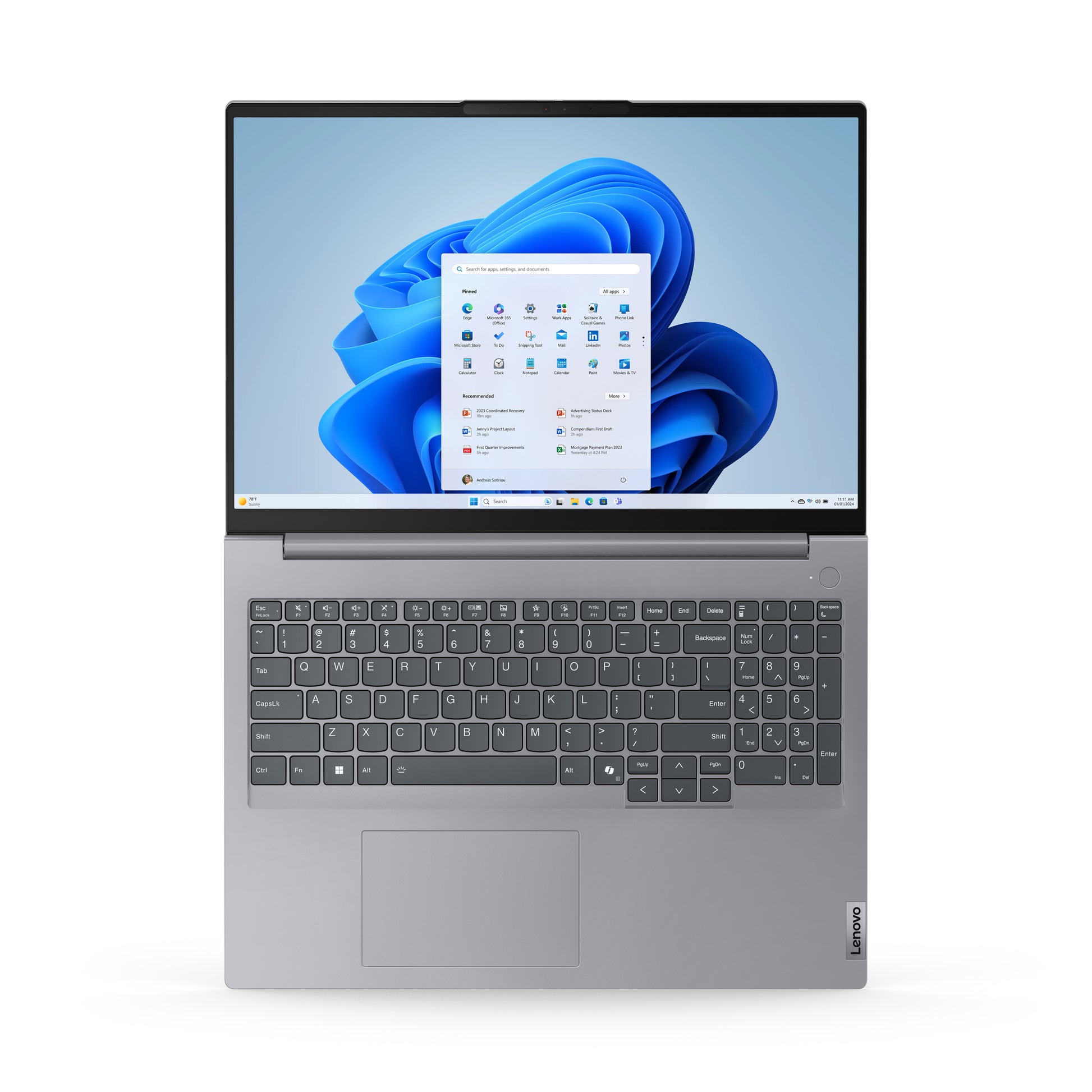 Lenovo ThinkBook 16 G7 - Notebook - 16" - AMD Ryzen 5 7535HS / 3.3 GHz - 16 GB - DDR5 SDRAM - 512 GB SSD - Integrated graphics - Windows 11 Pro - 1-year warranty Guatemala