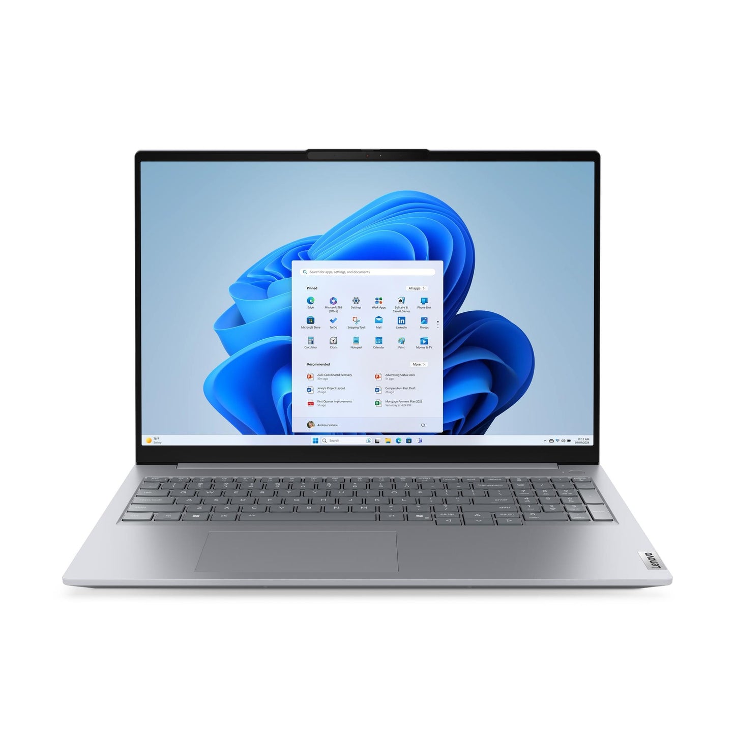 Lenovo ThinkBook 16 G9 IRL - Notebook - 16" - Intel Core 5 210H / 2.2 GHz - DDR5 SDRAM - 16 GB - Integrated graphics - Windows 11 Pro Guatemala
