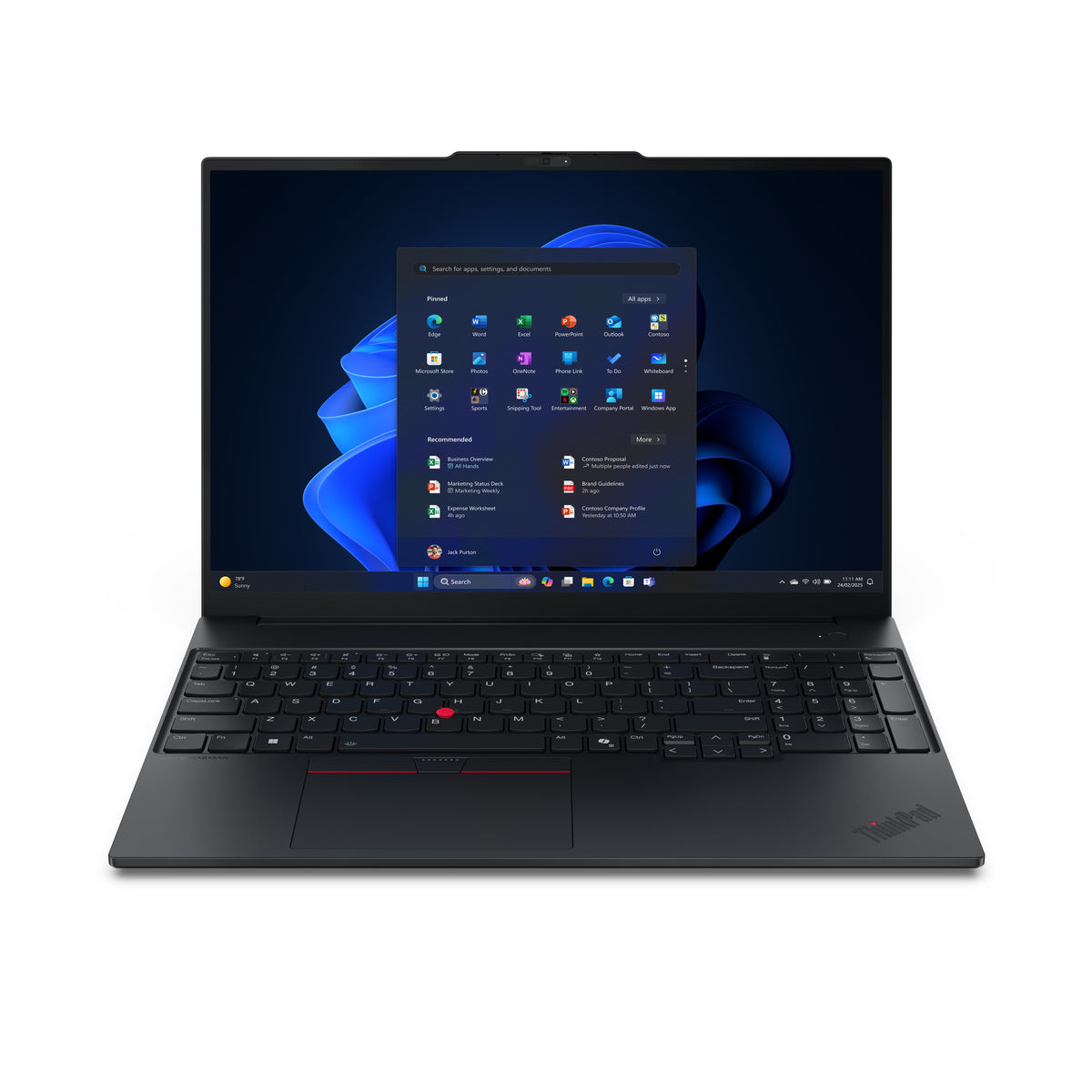Lenovo ThinkPad E16 - Notebook - 16" - AMD Ryzen 5 220 / 3.2 GHz - 16 GB - DDR5 SDRAM - 512 GB - Integrated graphics - Windows 11 Pro Guatemala