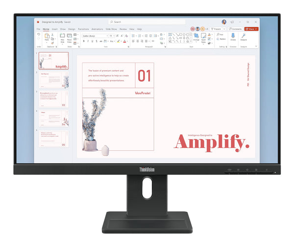 Lenovo ThinkVision E24-40 - 23.8" - 1920 x 1080 - DisplayPort / HDMI / VGA - 3-year limited warranty Guatemala