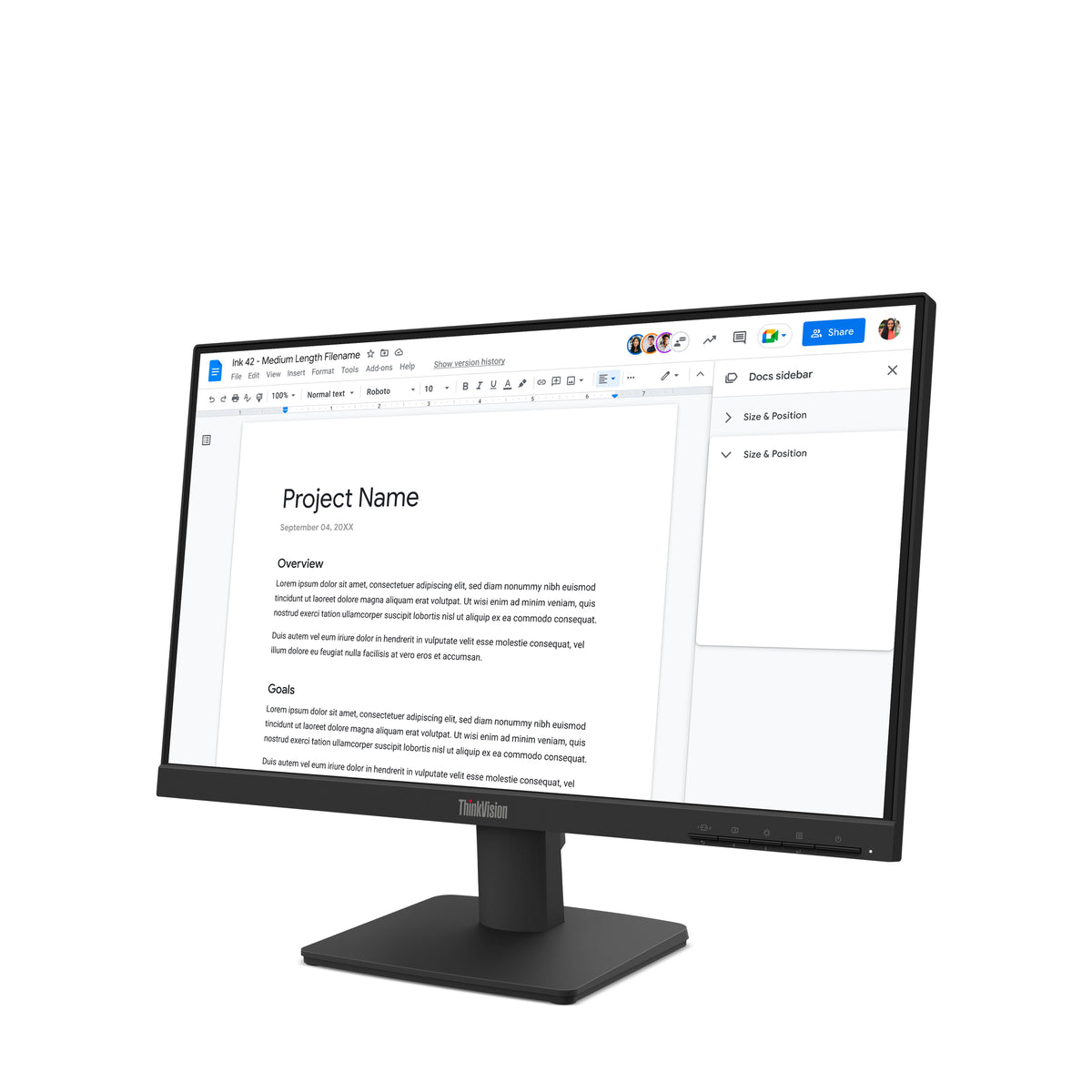 Lenovo ThinkVision S22-4e - 21.5" - 1920 x 1080 - HDMI / VGA - 100Hz Guatemala