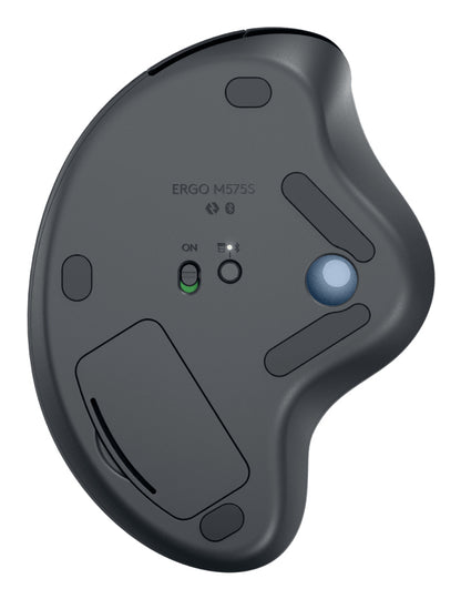 Logitech Ergo M575S Series - Mouse - Graphite+Blue Ball Bt Guatemala