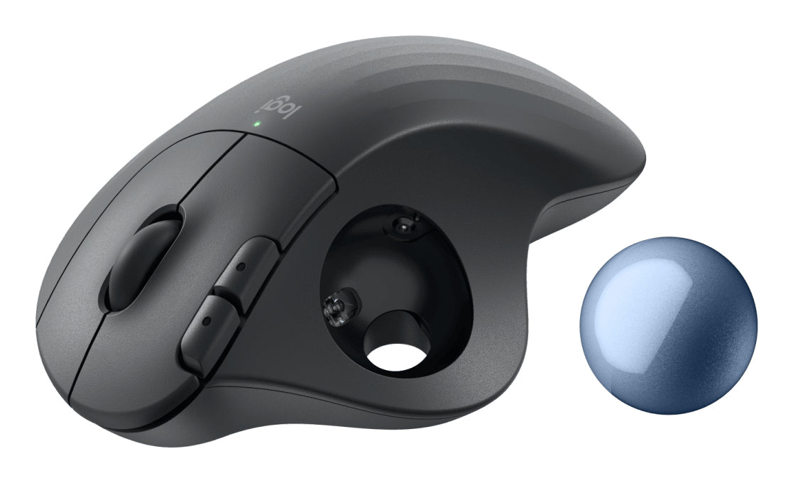 Logitech Ergo M575S Series - Mouse - Graphite+Blue Ball Bt Guatemala