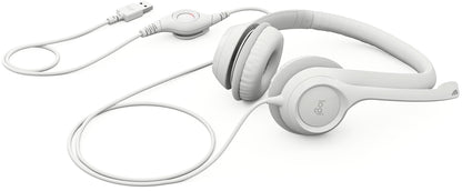 Logitech H390 Wired Headset for PC/Laptop, Off-white - Headset - on-ear - wired - USB-A - off-white Guatemala