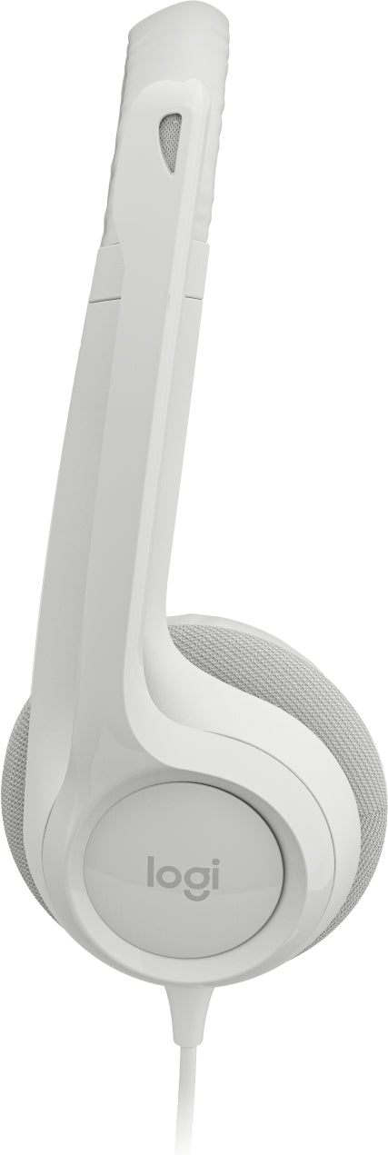 Logitech H390 Wired Headset for PC/Laptop, Off-white - Headset - on-ear - wired - USB-A - off-white Guatemala
